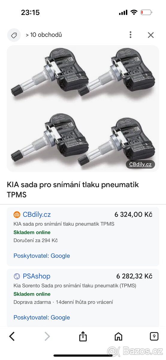Tpms senzory originál kia Hyundai