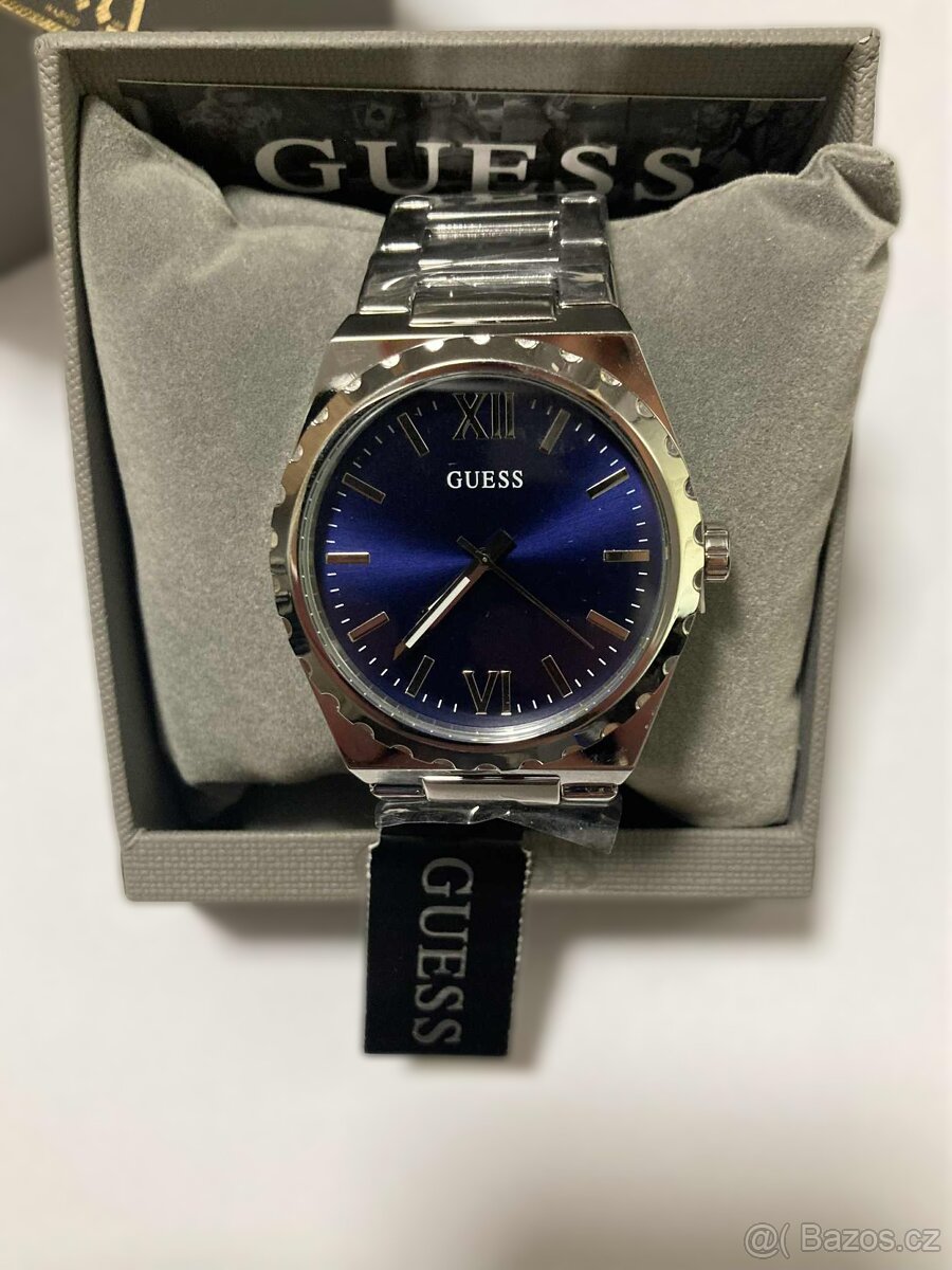 Luxusní pánské hodinky Guess – stříbrné, nové