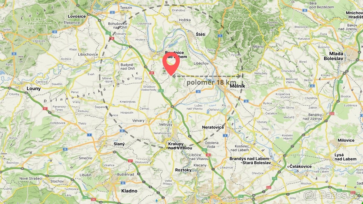 Stavební pozemek Roudnice nad Labem (Ctiněves)