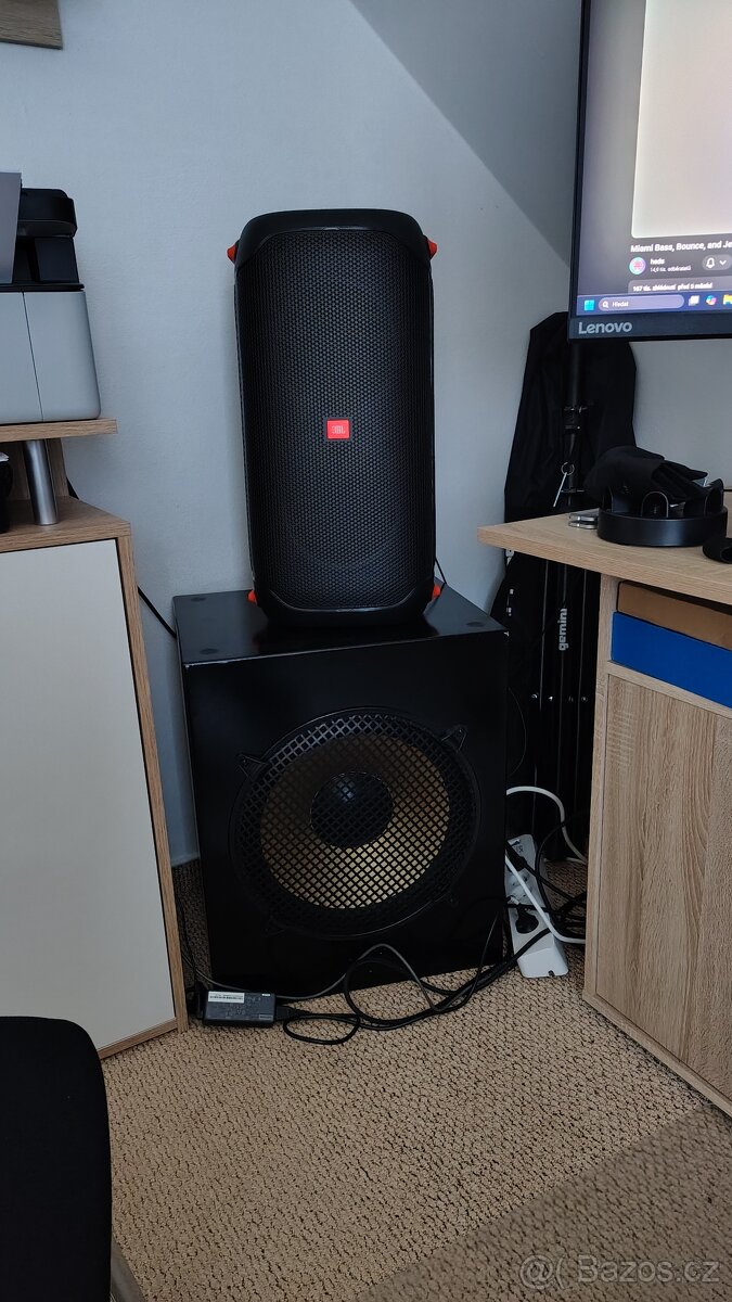 Dva subwoofery + zesilovač 2 x 400W