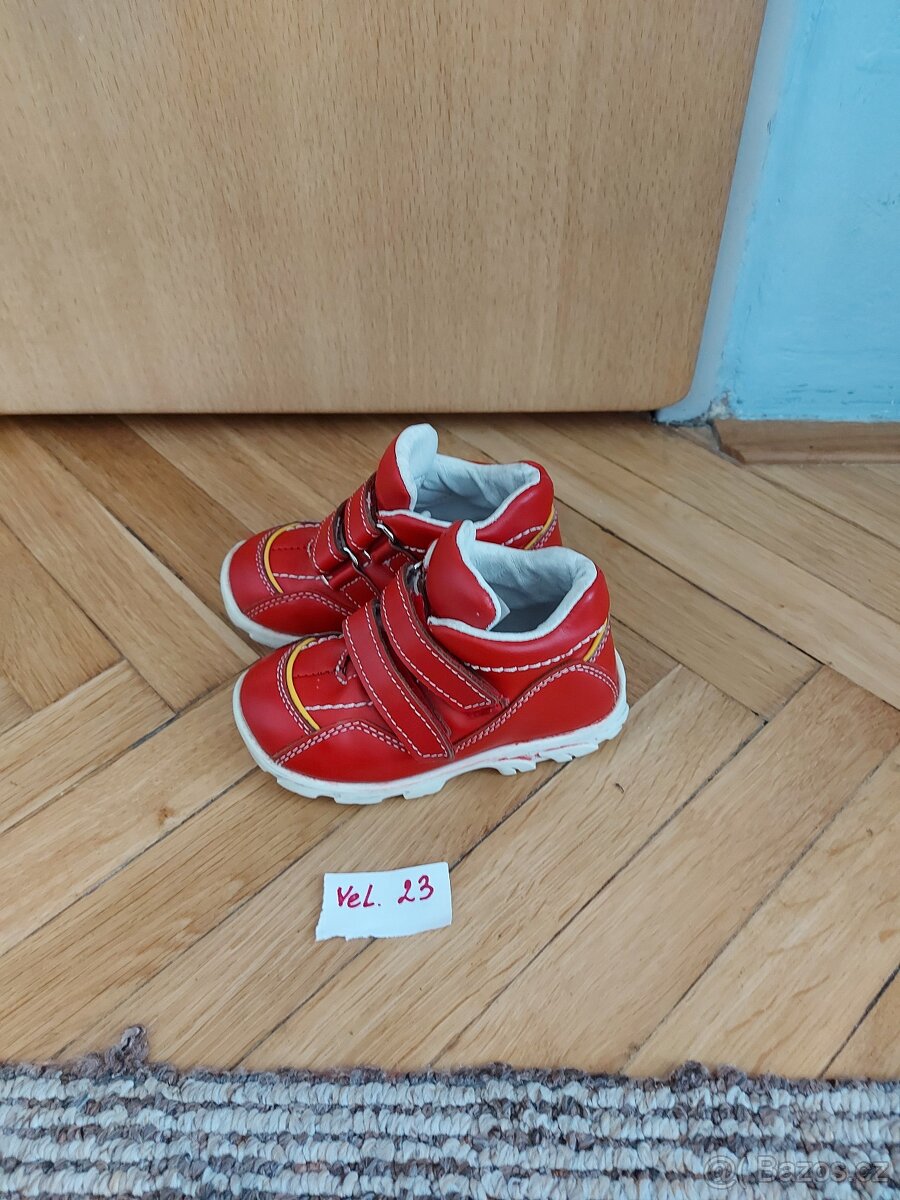 Detske kožené boty