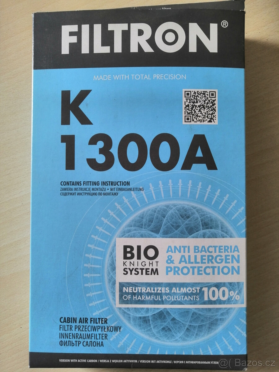 Kabinový filtr Filtron K 1300A na Renault  Megane a Fluence