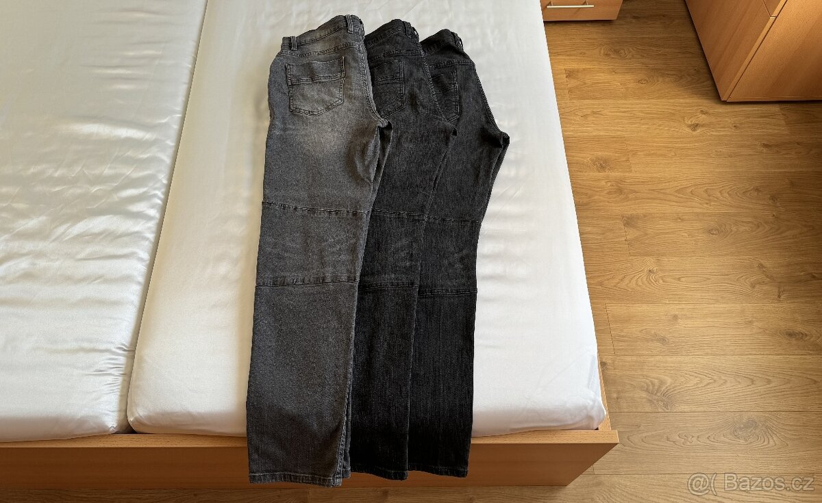 3x Pánské strečové džíny Rainbow slim fit vel. 34
