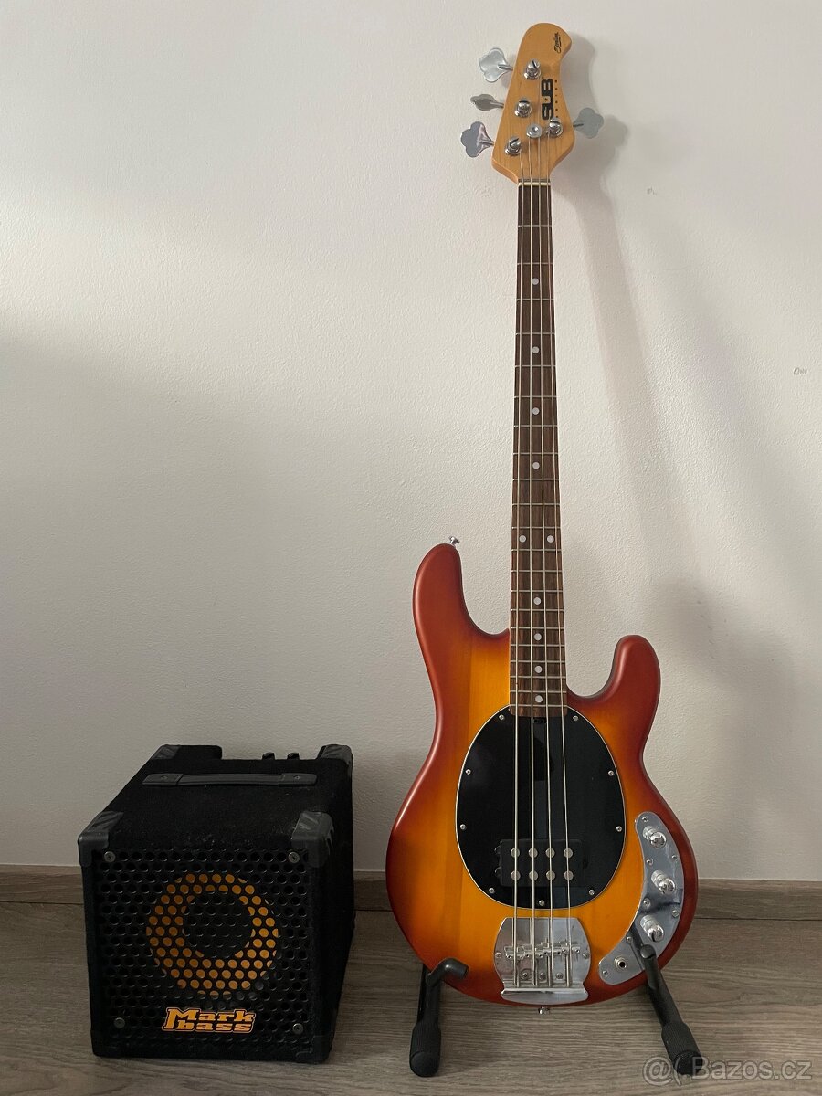 Sterling by MusicMan S.U.B. RAY4 Honey Burst Satin Rosewood