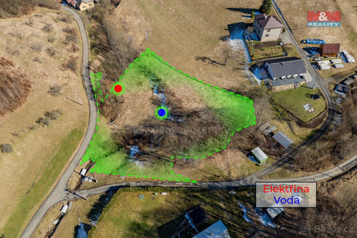 Prodej pozemku k bydlení, 3459 m², Vsetín