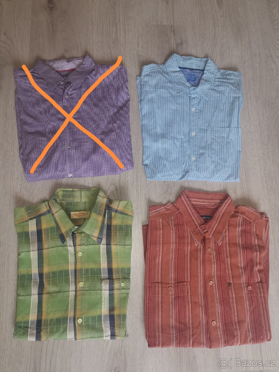 3 pánské košile XL