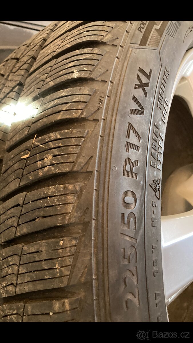 ENZO 7,5 j 17 5x112 ET 35 + sezónu jeté pneu 225/50 r17