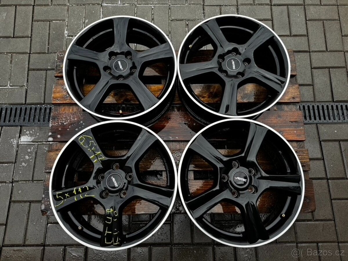 Alu kola, disky r17 5x112 Autec Black Polished