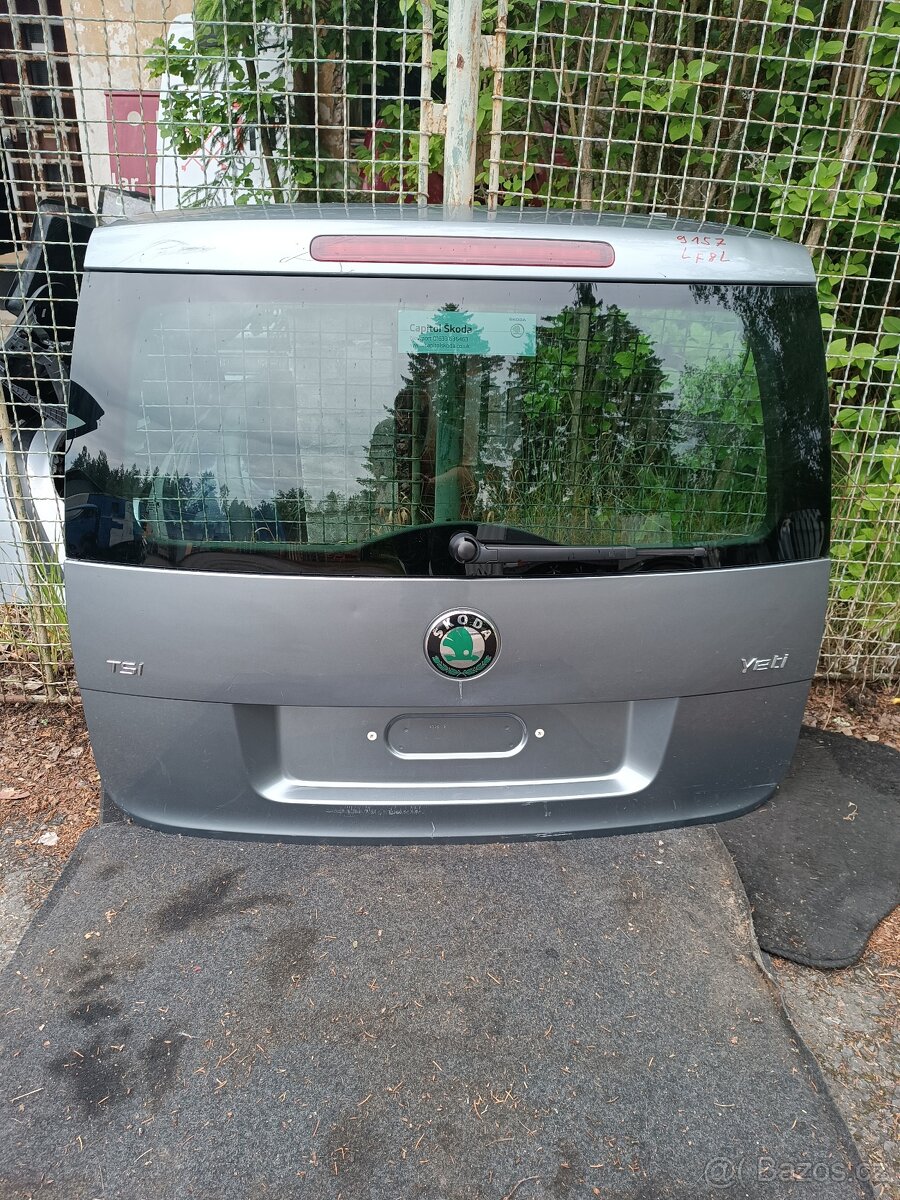Skoda Yeti - páté dveře, víko kufru