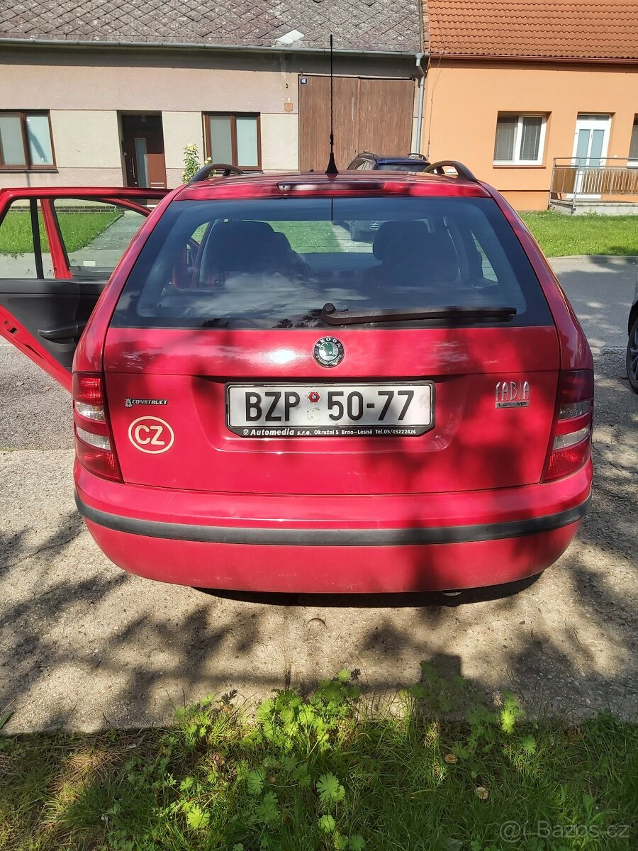 Prodám škoda Fabia 1.4MPI 55Kw technická do 5/27
