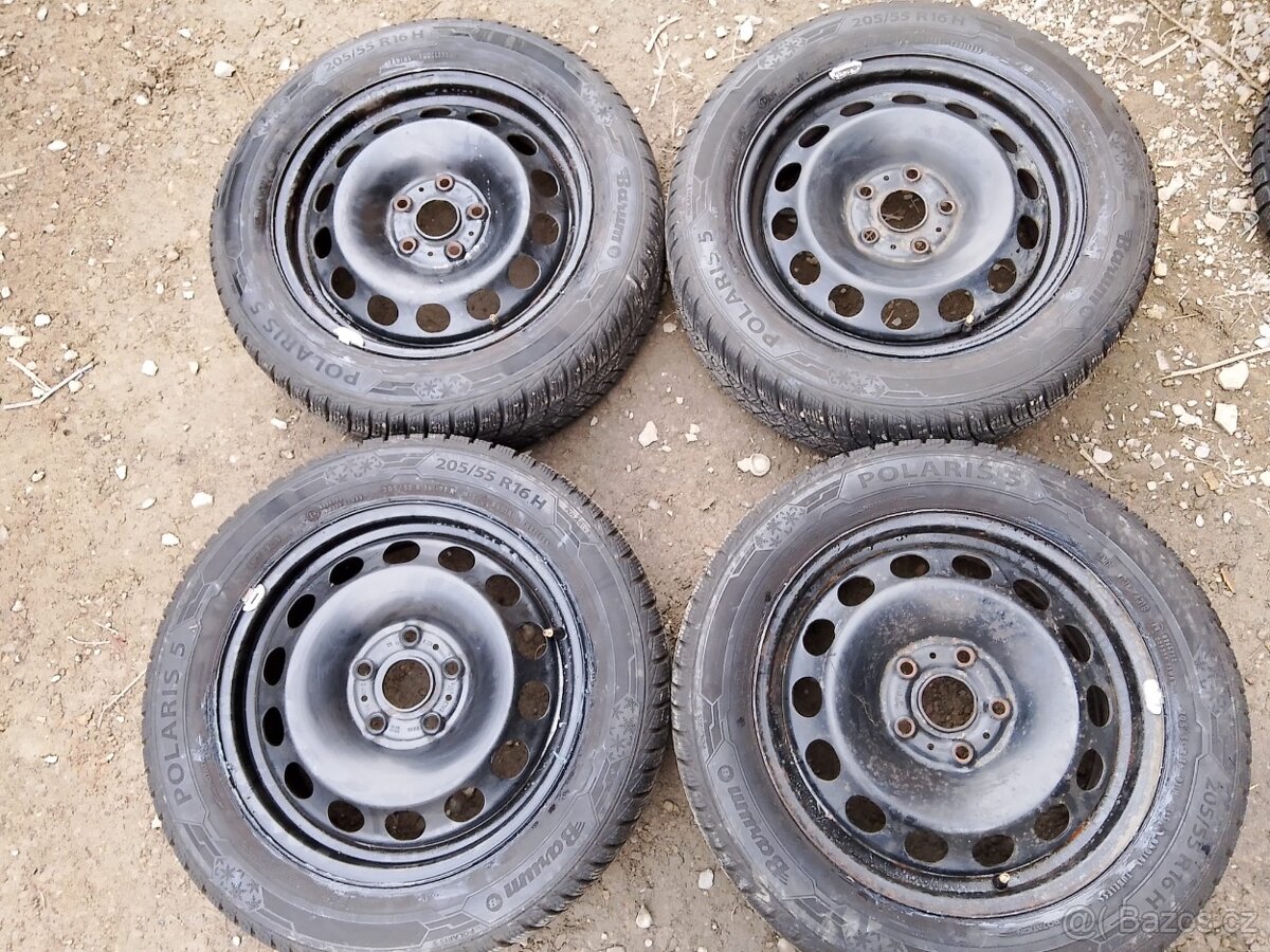 Sada zimních kol Škoda, VW, Seat 6x16 et48+zimní 205/55/16