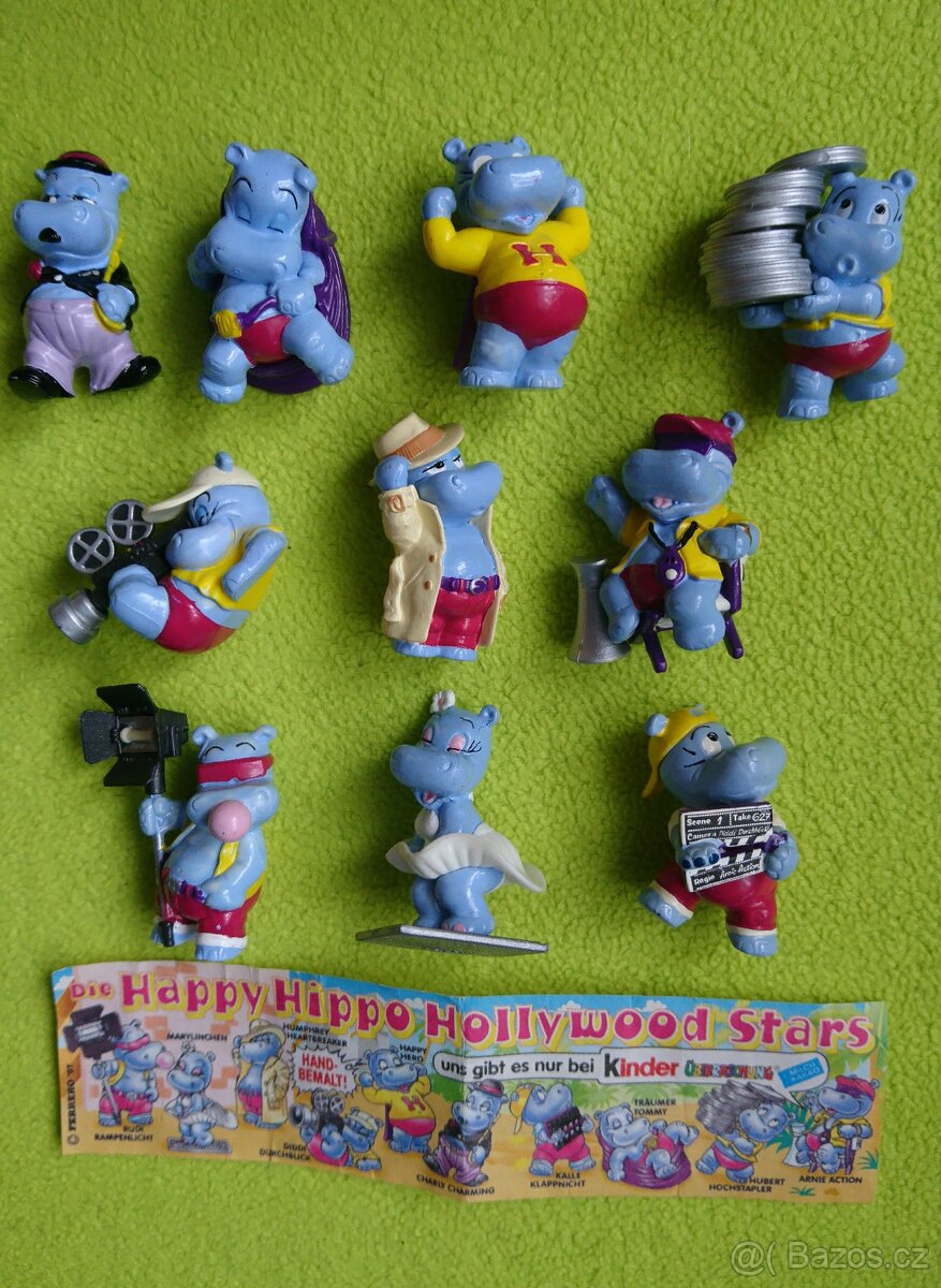 Kinder figurky - sada Happy Hippo Hollywood Stars 1x BPZ