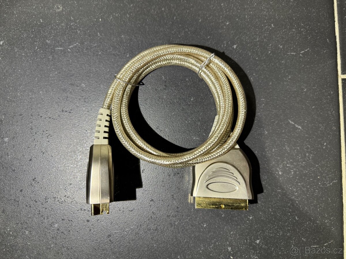 Kvalitní zlacený SCART kabel