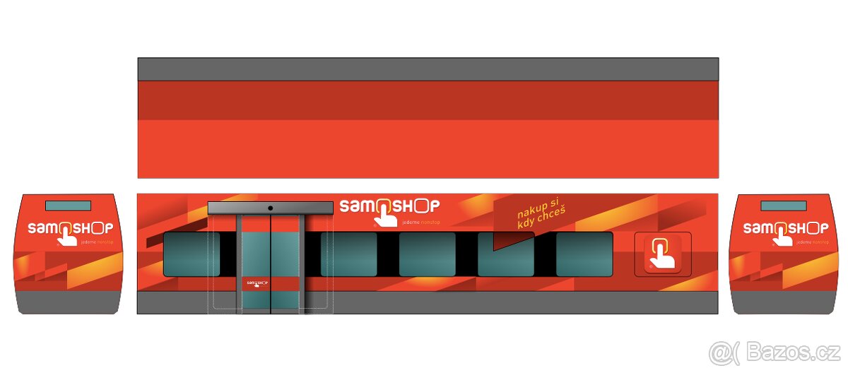 KIOSEK vending, obchodní prostor, sklad