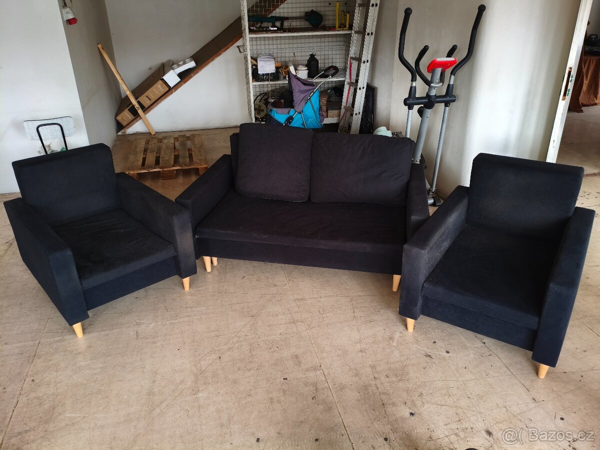 Sedací souprava, rozkládací+úložný prostor