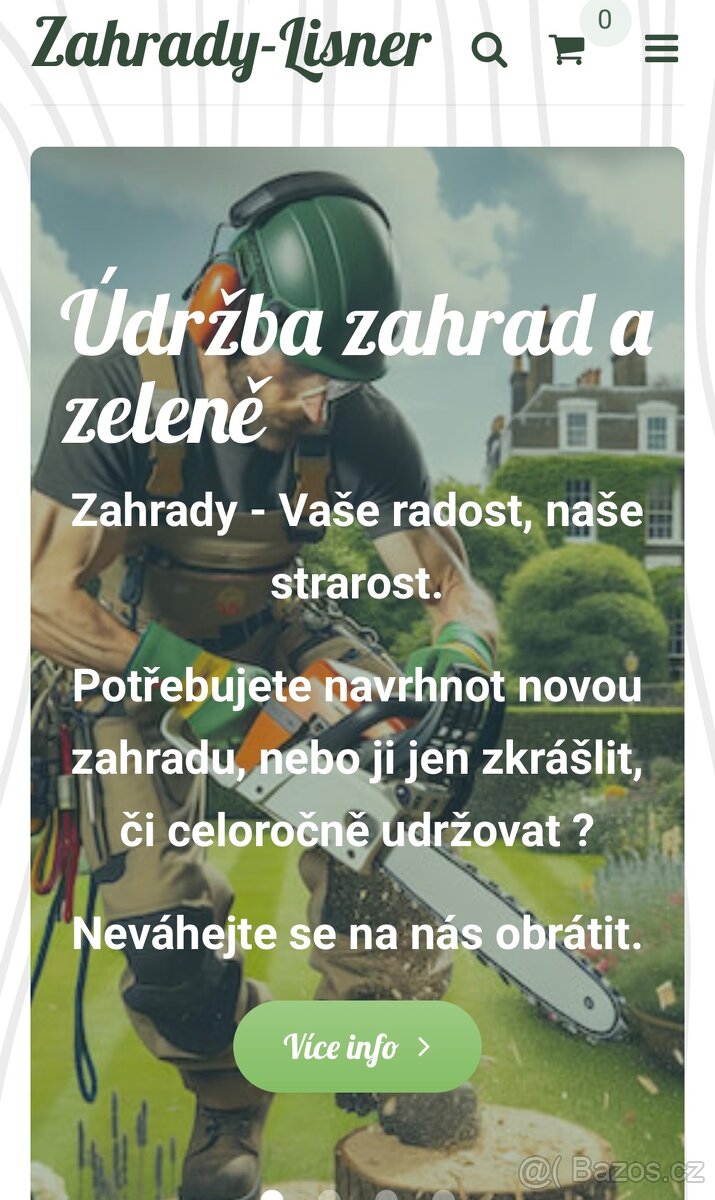 Údržba zahrad a zeleně - rizikové kácení