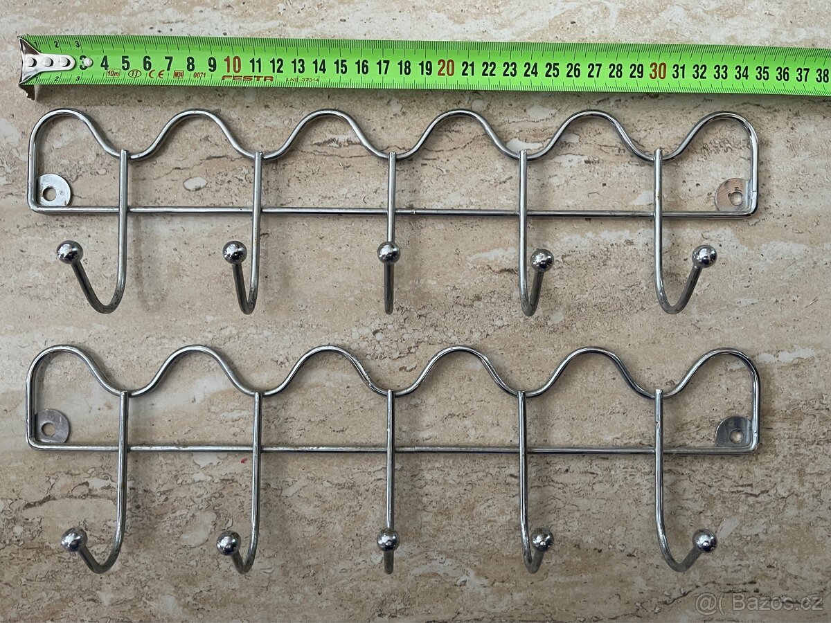 Kovové věšáky na kuchyňské náčiní 35 cm - 2 ks