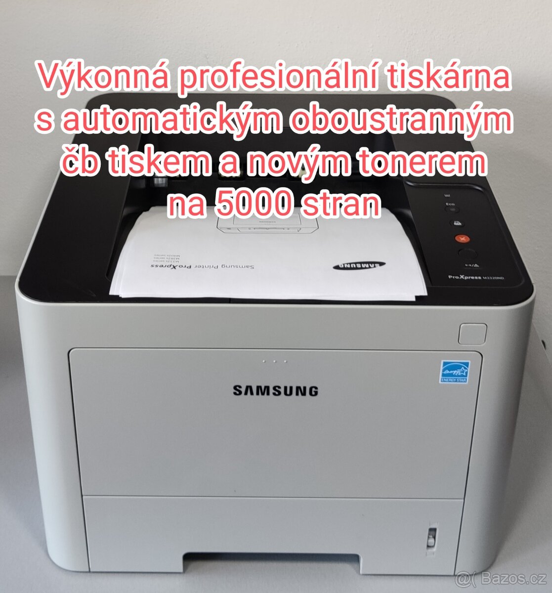 ㊆ Samsung SL-M3320nd, profi ČB, po repasi se zárukou