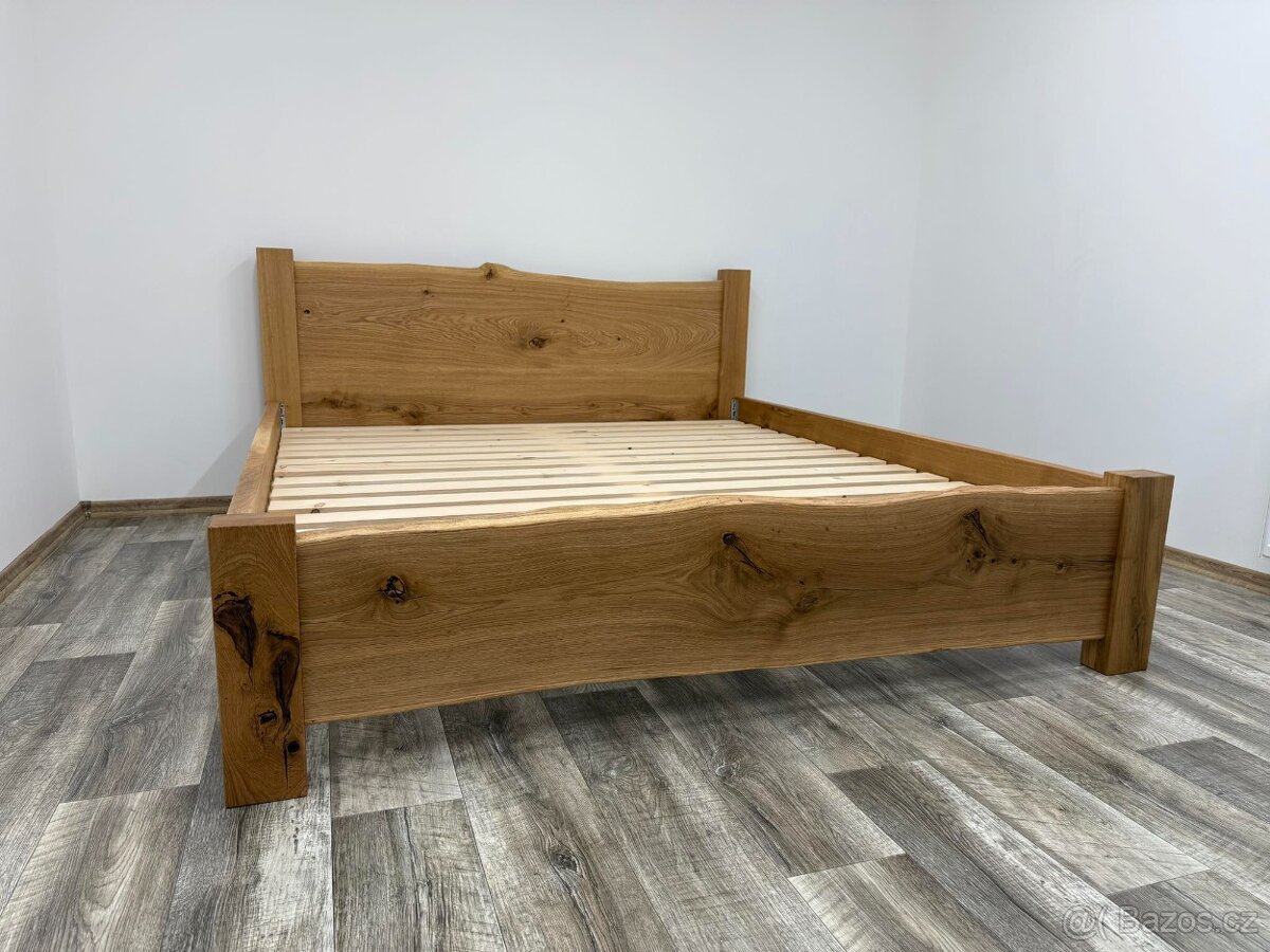 Luxusna postel z dubového masivu