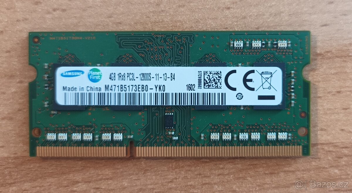 Operační paměť RAM 4GB DDR3L SO-DIMM