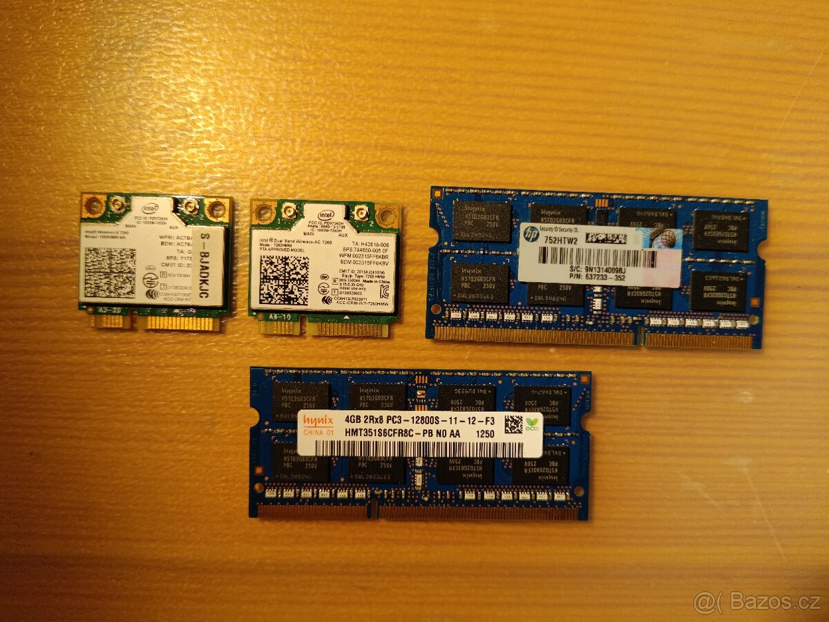 WiFi karty + RAM do notebooku – vše za super cenu