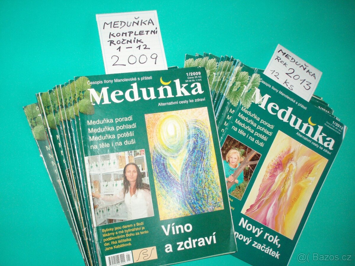 časopisy Meduňka-staré ročníky 2009, 2013
