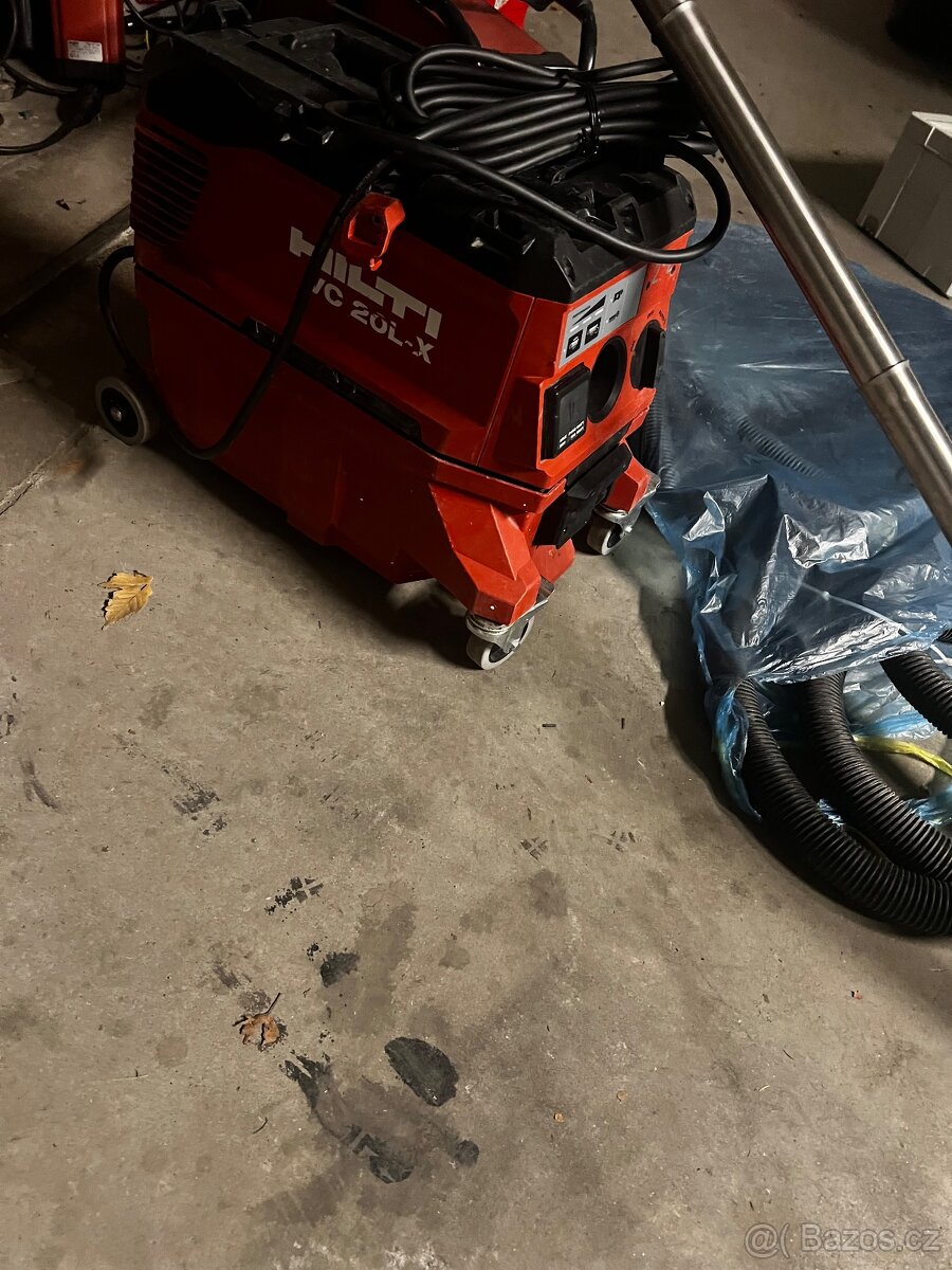 Hilti vc 20 l-x po servise 3 hadice origo a trubice s hubici