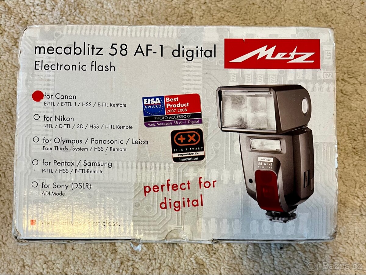 Metz Mecablitz 58 AF-1 digital - top stav, kompletní balení