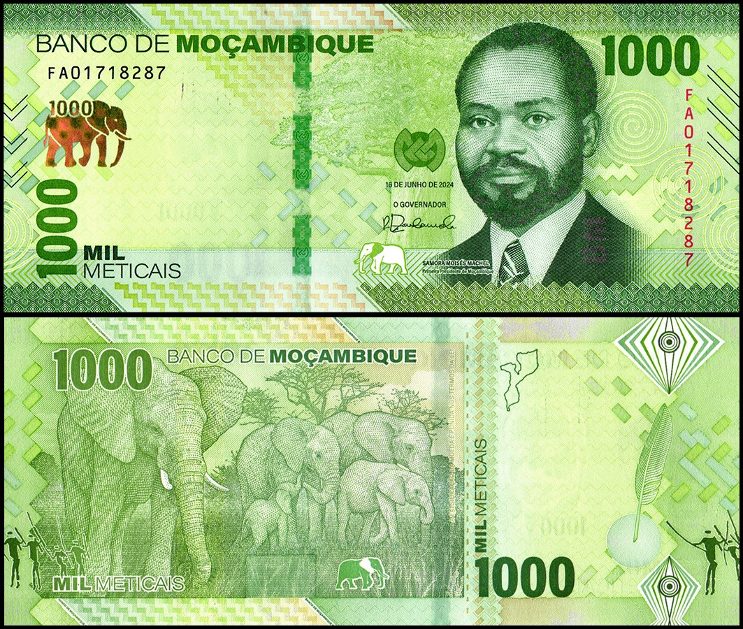 Mosambik - 1000 Metical bankovka, 2024, UNC