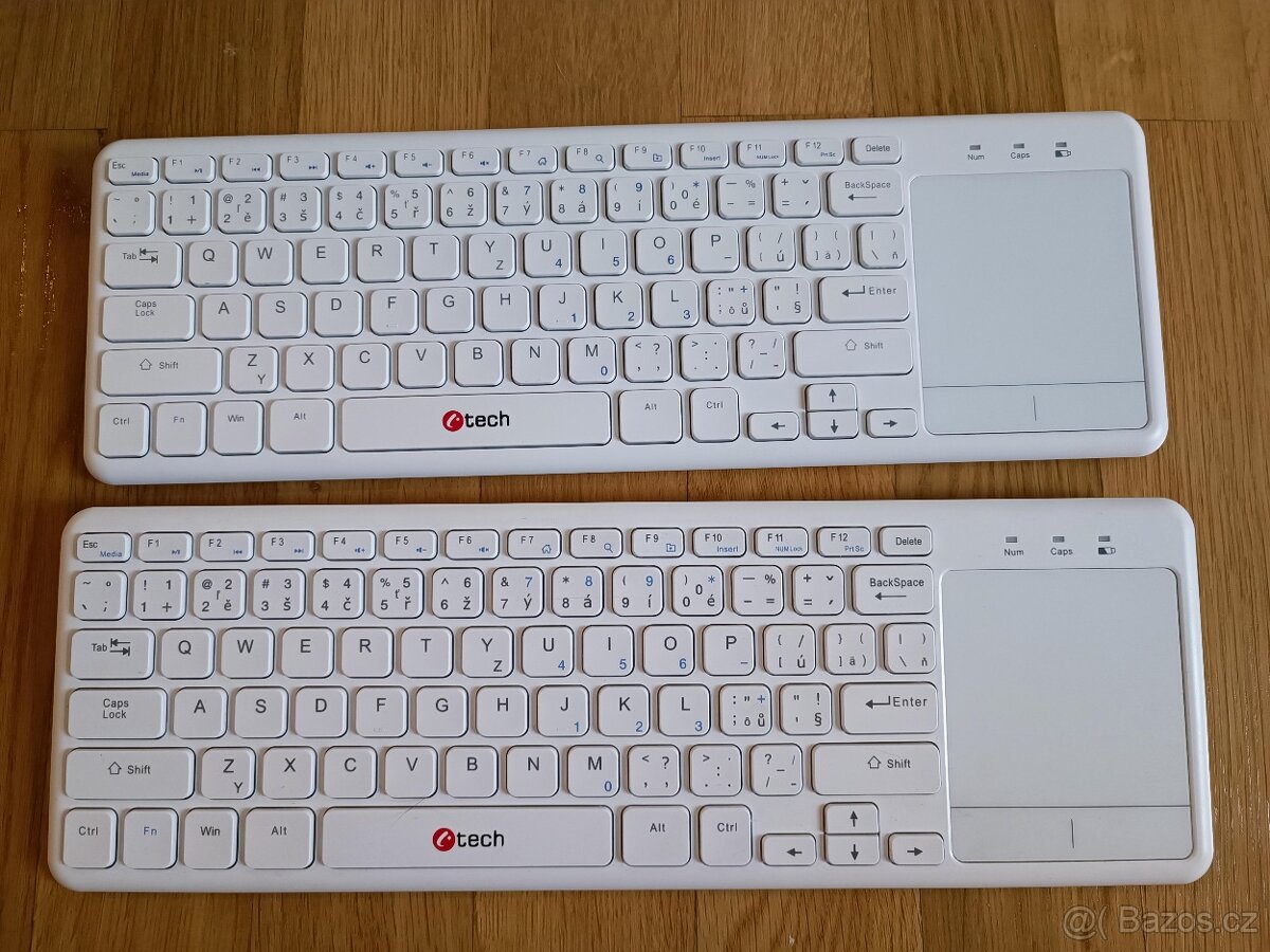 2 bezdrátové klávesnice C-TECH
