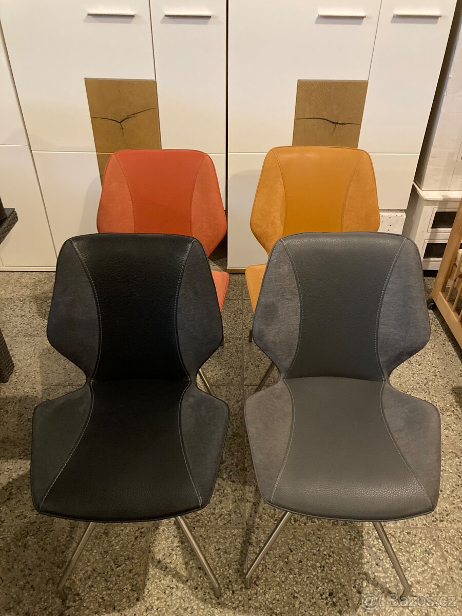 Kožené židle jídelní CASAVANTI-Nové 4 ks