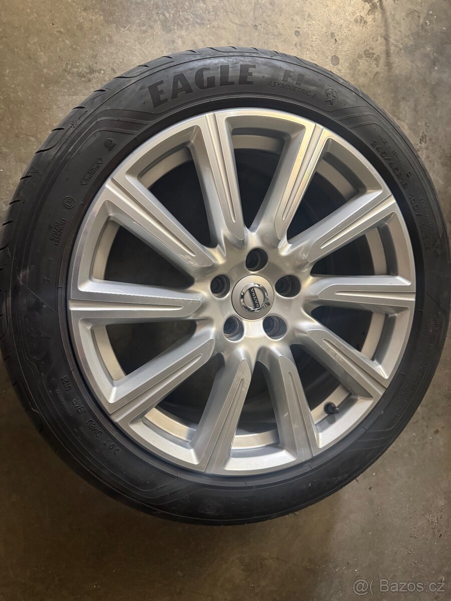 18"letní alu sada Turbine 5x108 origo Volvo S90 V90 245/45