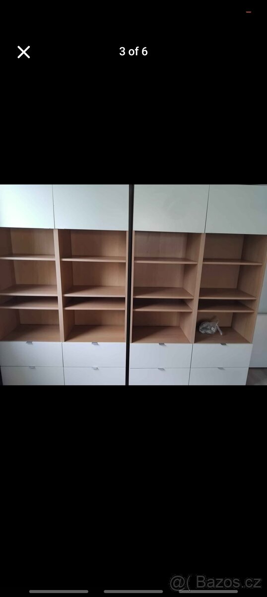 Ikea Besta obývací stěna +knihovny