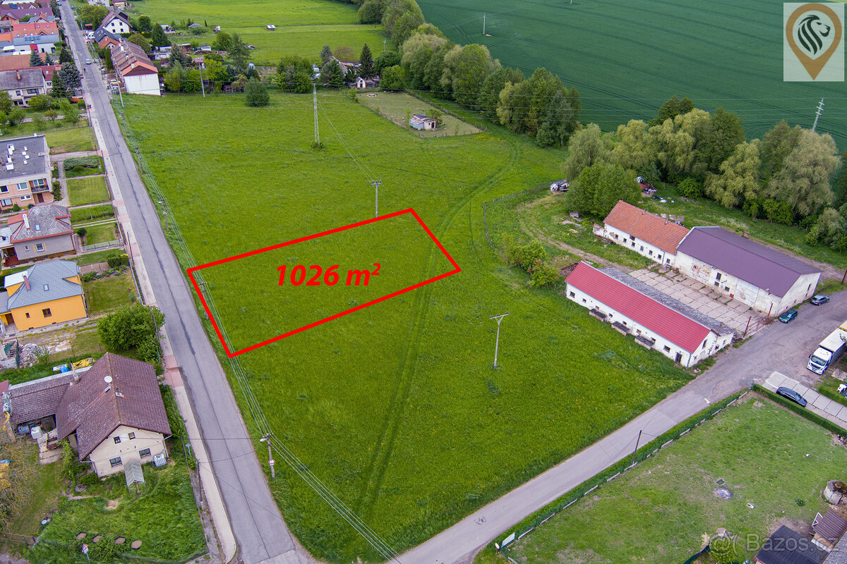 Prodej pozemku pro bydlení, 1026 m2, Jičín - Robousy