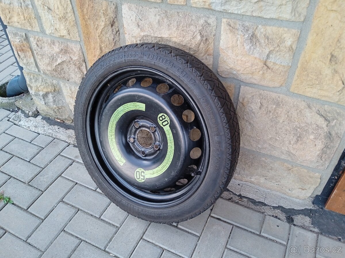 Dojezdová rezerva VW 5x112 125/70R19
