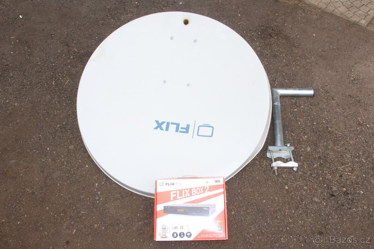 Satelitní přijímač FlixBox 2 pro + satelitní anténa