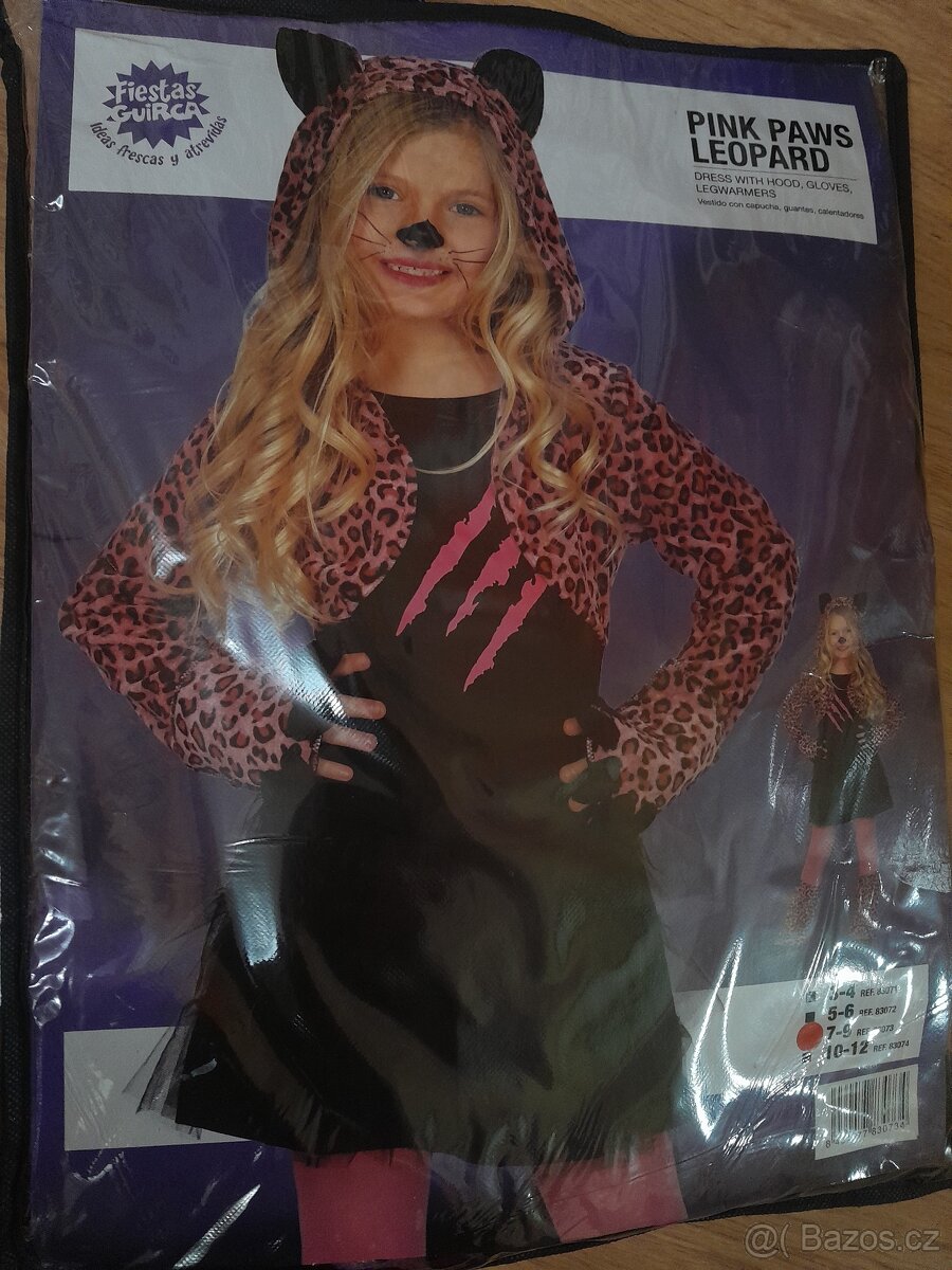 Dívčí karnevalový kostým Leopard.