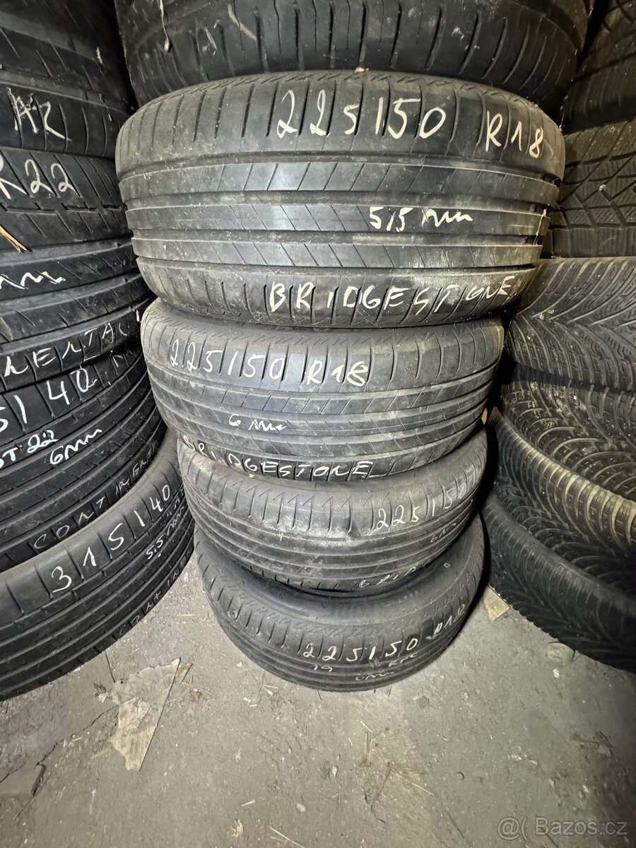 Letní sada pneu 225/50 R18 Bridgestone
