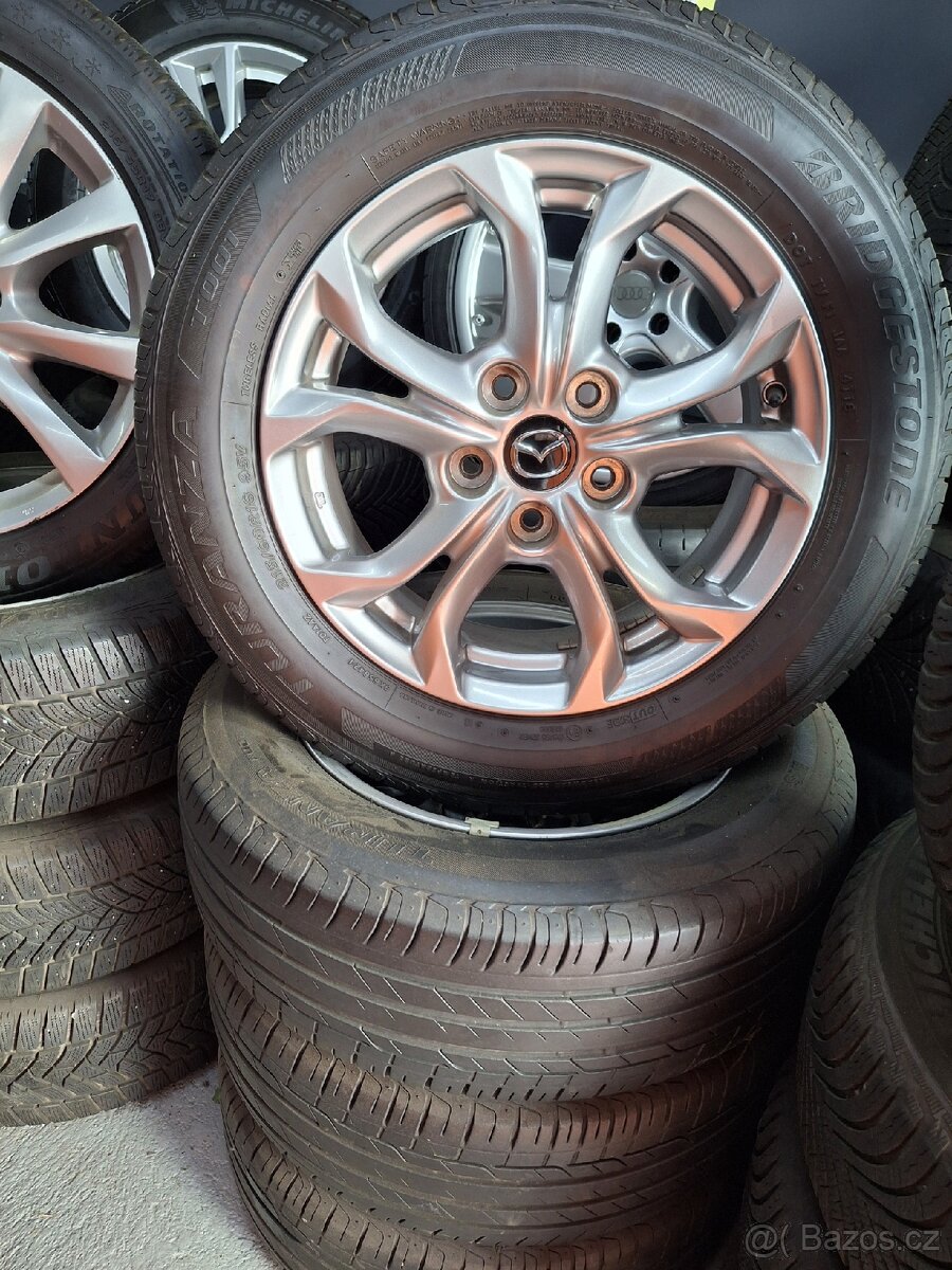 Alu kola original Mazda, R16 + letní pneu 215/60 R16