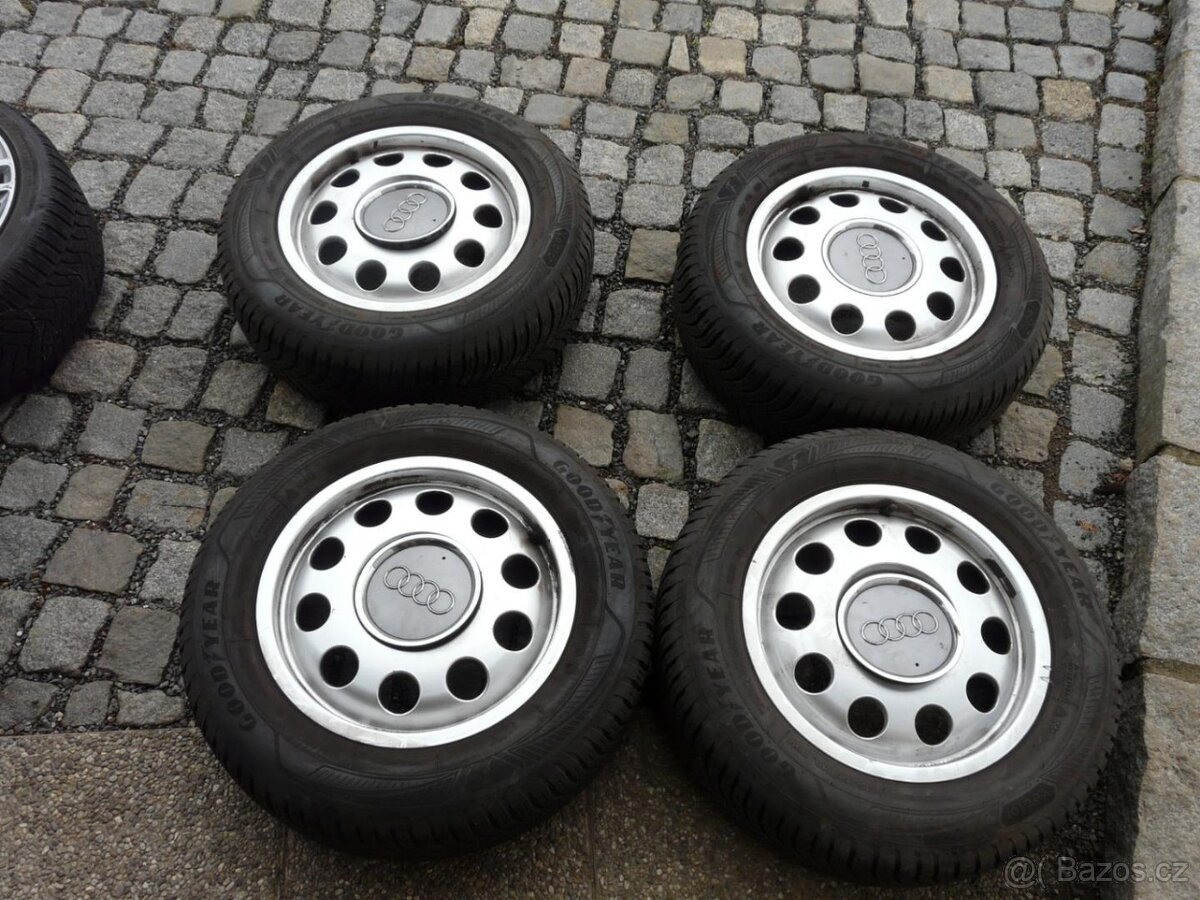 ALU KOLA + ZIMNÍ PNEU AUDI 15" 195/65R15
