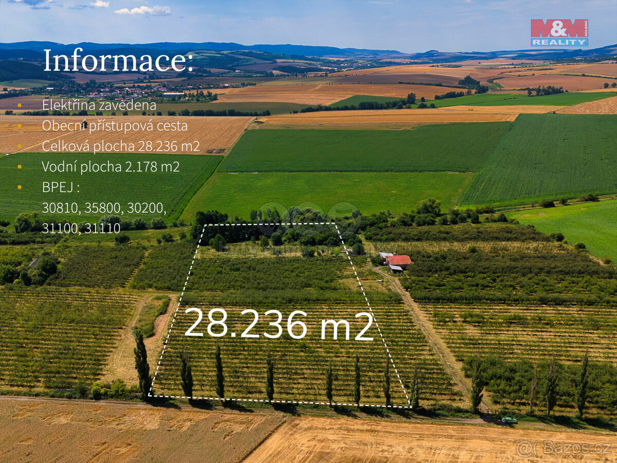 Prodej ovocného sadu, 28236 m², Jarohněvice