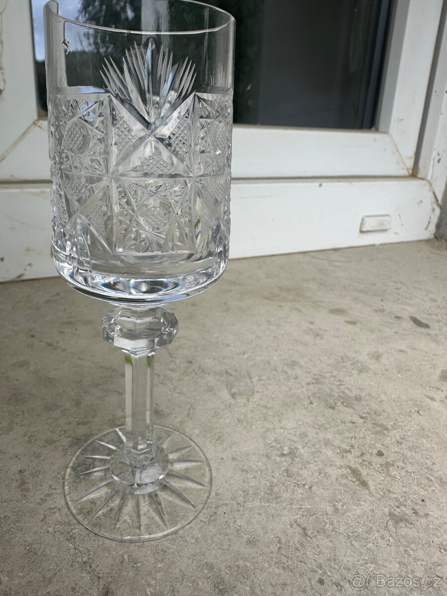Broušené skleničky