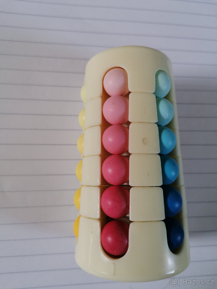 Hlavolamy- babylonska věž-retro-super stav.