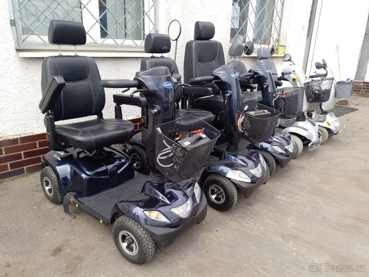 Elektrický invalidní skútr, TOP STAV, BEZ ŠKRÁBANCŮ