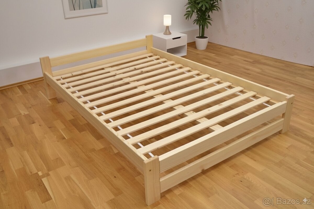 Nová postel MASIV 140x200 cm + ROŠT