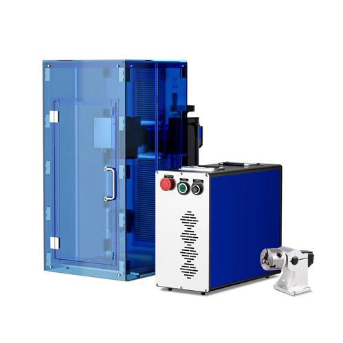 Fiber laser OMTech 30W 175x175 mm s ochranným boxem