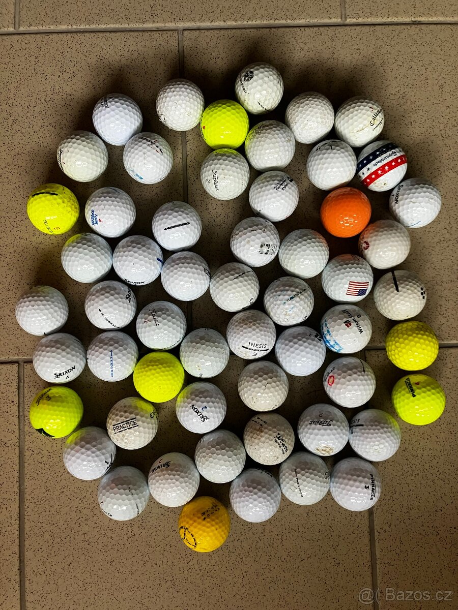 Prodám hrané golfové míčky