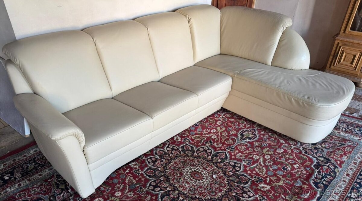 Kožená rohová sedačka, 5249