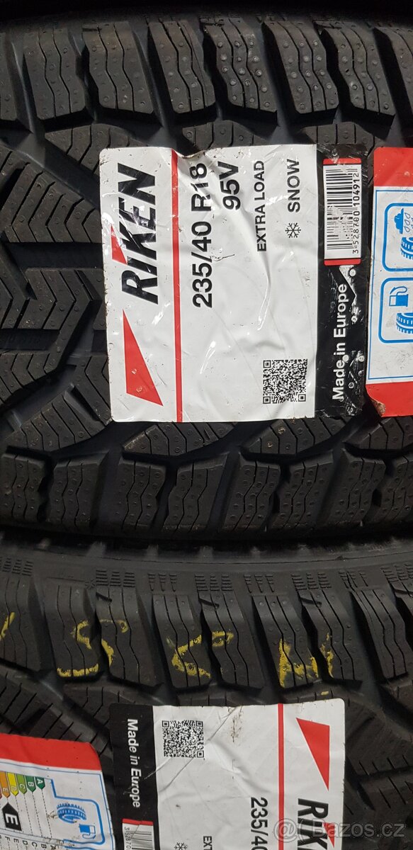 4x 235/40/18 nové zimní pneu 18 doklad DPH záruka 235 40 R18