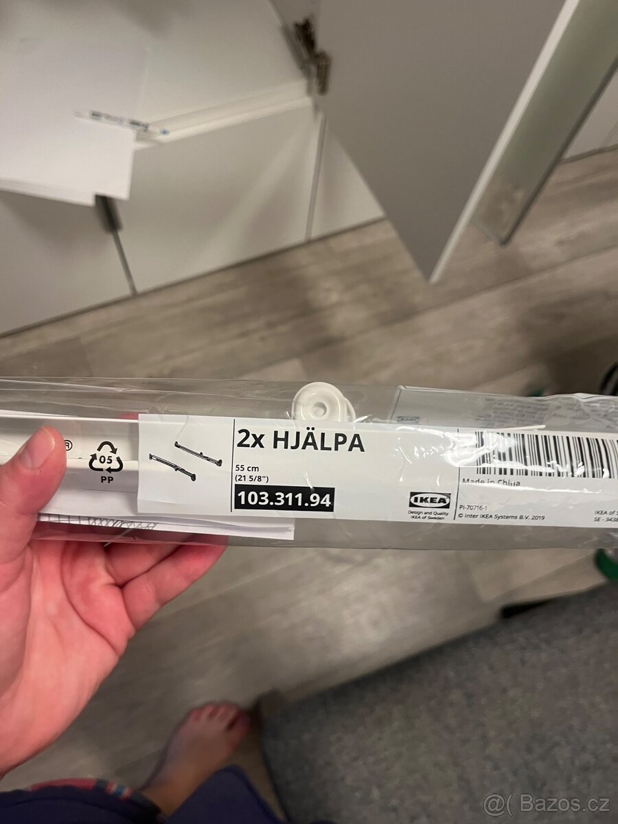 Kolejnice do skříně IKEA HJÄLPA 6ks